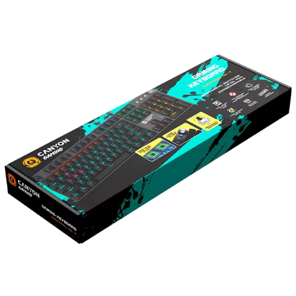 Tastatură Canyon Nightfall GK-7 Cu fir / Black photo 4