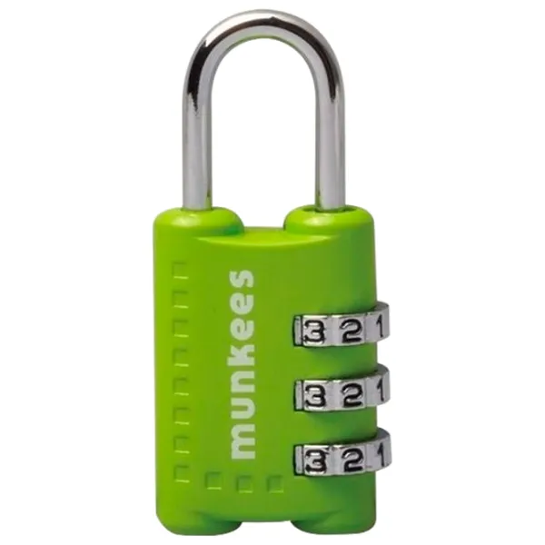 Breloc Munkees Combination Lock 1 Oțel / Green photo 1 Breloc Munkees Combination Lock 1 Oțel / Green photo 1