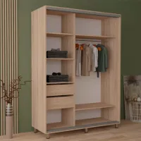 Dulap Mobildor-Lux Aron K 140 x 60 x 210 / PAL / Stejar Sonoma photo 2