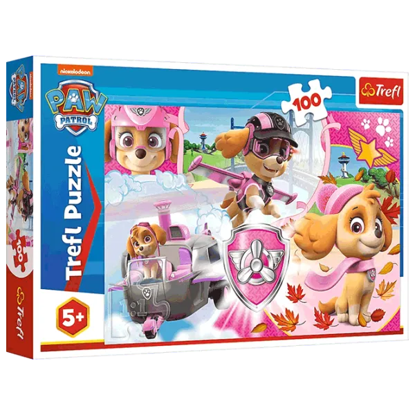 Puzzle Trefl Skye in action 5+/ Количество деталей: 100 photo 1 Puzzle Trefl Skye in action 5+/ Количество деталей: 100 photo 1