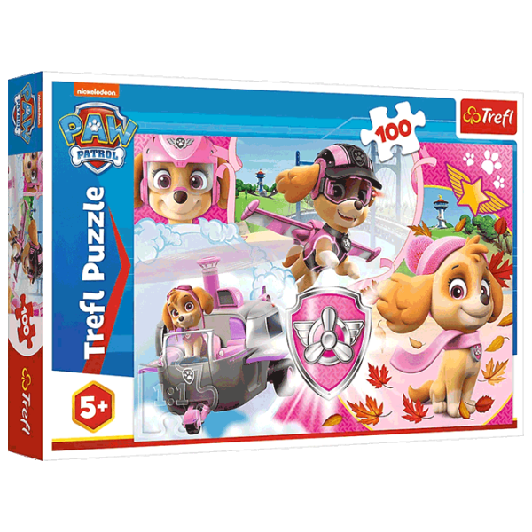 Puzzle Trefl Skye in action 5+/ Количество деталей: 100 photo 1 Puzzle Trefl Skye in action 5+/ Количество деталей: 100 photo 1