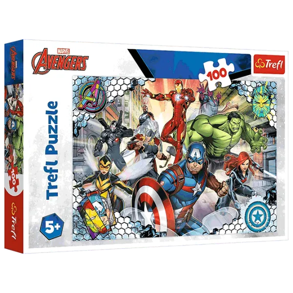 Puzzle Trefl Famous Avengers 5+/ Numărul de piese: 100 photo 1 Puzzle Trefl Famous Avengers 5+/ Numărul de piese: 100 photo 1