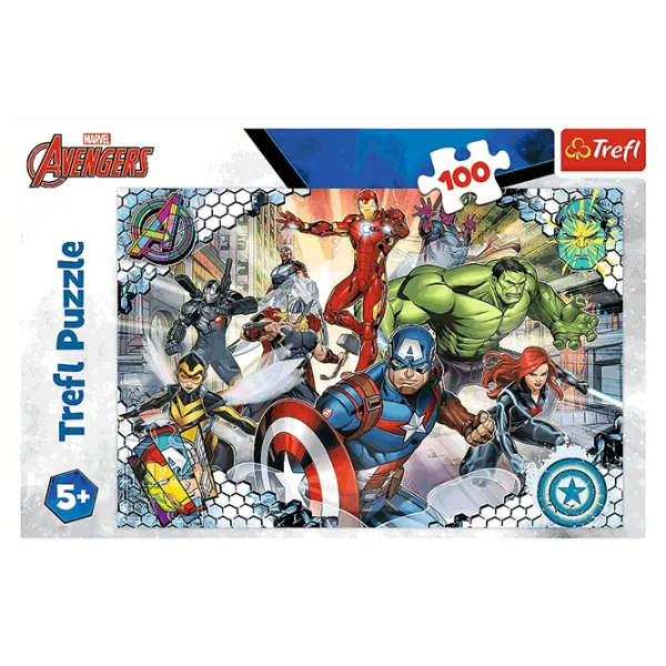 Puzzle Trefl Famous Avengers 5+/ Numărul de piese: 100 photo 2 Puzzle Trefl Famous Avengers 5+/ Numărul de piese: 100 photo 2
