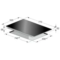Plită încorporabilă cu inducție Kaiser KCT 777 FI Vitroceramică / Black photo 3