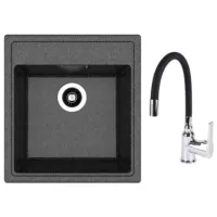 Chiuvetă Dr.Gans Set Nica 470 47 x 51 / Piatră artificială / Black