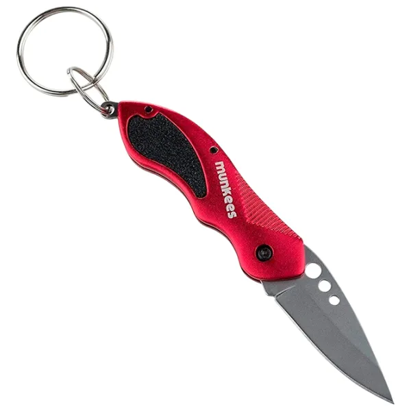 Breloc Munkees Knife Metal / Red photo 1 Breloc Munkees Knife Metal / Red photo 1