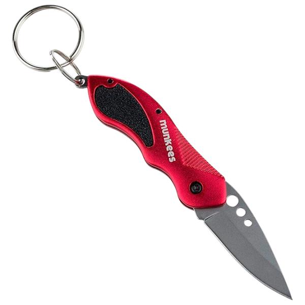 Breloc Munkees Knife Metal / Red photo 1 Breloc Munkees Knife Metal / Red photo 1