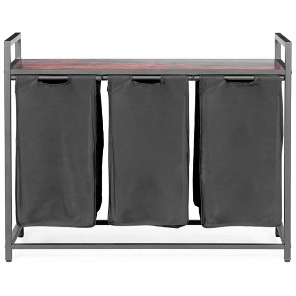 Корзина для белья Modern Home PJJLB0403 114 л / Массив / Черный  photo 1