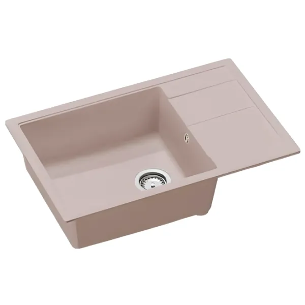 Chiuvetă SanDonna Ines 780 78 x 50 / Piatră artificială / Beige photo 1 Chiuvetă SanDonna Ines 780 78 x 50 / Piatră artificială / Beige photo 1
