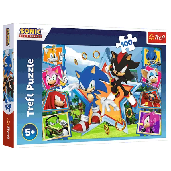 Puzzle Trefl Meet Sonic 5+/ Numărul de piese: 100 photo 1