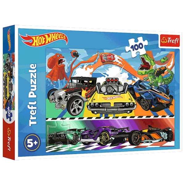 Puzzle Trefl Speeding cars 5+/ Количество деталей: 100 photo 1 Puzzle Trefl Speeding cars 5+/ Количество деталей: 100 photo 1