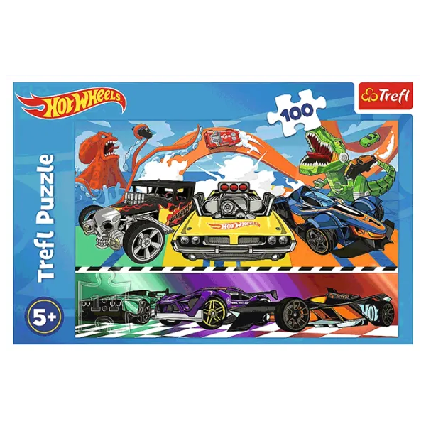 Puzzle Trefl Speeding cars 5+/ Количество деталей: 100 photo 2 Puzzle Trefl Speeding cars 5+/ Количество деталей: 100 photo 2