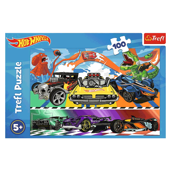 Puzzle Trefl Speeding cars 5+/ Количество деталей: 100 photo 2 Puzzle Trefl Speeding cars 5+/ Количество деталей: 100 photo 2