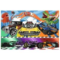 Puzzle Trefl Speeding cars 5+/ Numărul de piese: 100 photo 3
