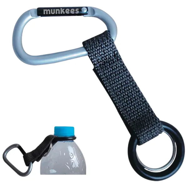 Breloc Munkees Carabiner with Bottle Carrier Aluminiu / Gray photo 2