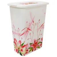 Корзина для белья M Plastika М2611 35 л / Пластик / Белый 