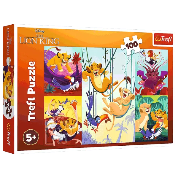 Puzzle Trefl Courageous Lion King 5+/ Numărul de piese: 100 photo 1 Puzzle Trefl Courageous Lion King 5+/ Numărul de piese: 100 photo 1