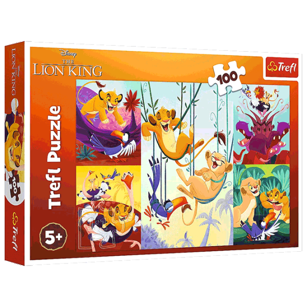 Puzzle Trefl Courageous Lion King 5+/ Numărul de piese: 100 photo 1 Puzzle Trefl Courageous Lion King 5+/ Numărul de piese: 100 photo 1