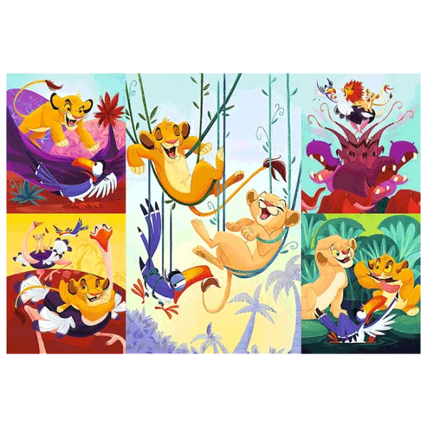 Puzzle Trefl Courageous Lion King 5+/ Numărul de piese: 100 photo 2 Puzzle Trefl Courageous Lion King 5+/ Numărul de piese: 100 photo 2