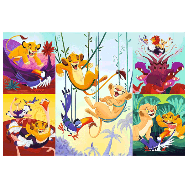 Puzzle Trefl Courageous Lion King 5+/ Numărul de piese: 100 photo 2 Puzzle Trefl Courageous Lion King 5+/ Numărul de piese: 100 photo 2