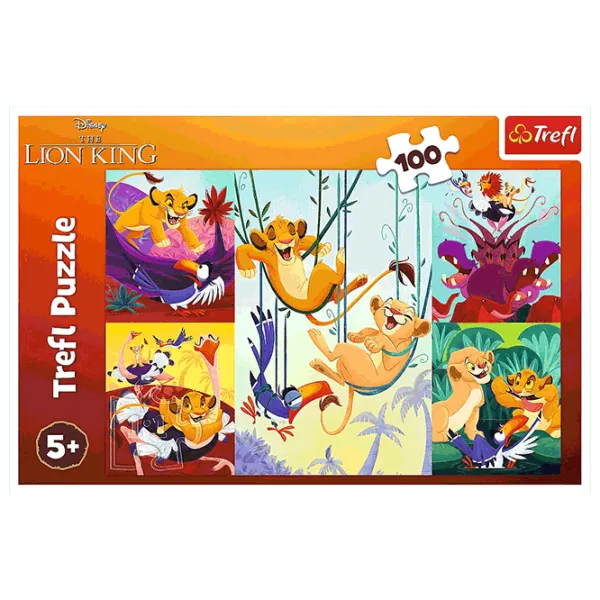Puzzle Trefl Courageous Lion King 5+/ Numărul de piese: 100 photo 3 Puzzle Trefl Courageous Lion King 5+/ Numărul de piese: 100 photo 3