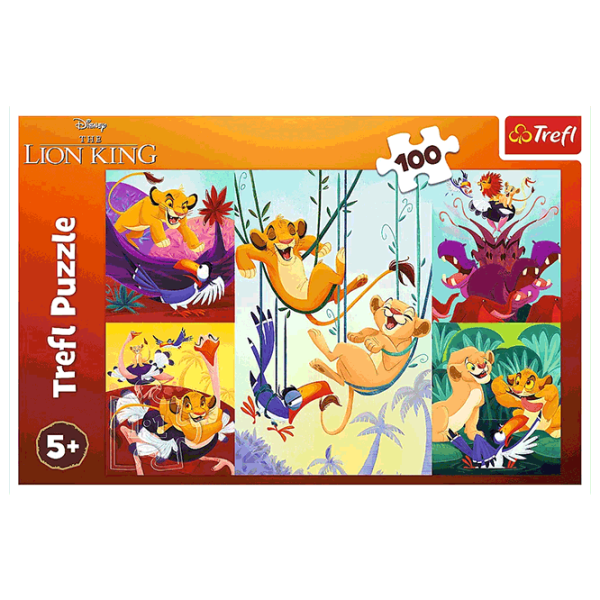 Puzzle Trefl Courageous Lion King 5+/ Numărul de piese: 100 photo 3 Puzzle Trefl Courageous Lion King 5+/ Numărul de piese: 100 photo 3