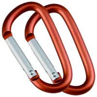 Брелок Munkees D-Shape Carabiner Алюминий / Красный