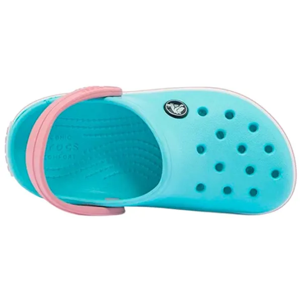 Сабо для девочек Crocs Crocband Clog K Синий - Белый photo 4
