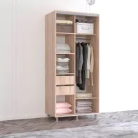 Dulap Mobildor-Lux Aron K 100 x 60 x 240 / PAL / Stejar Sonoma photo 2