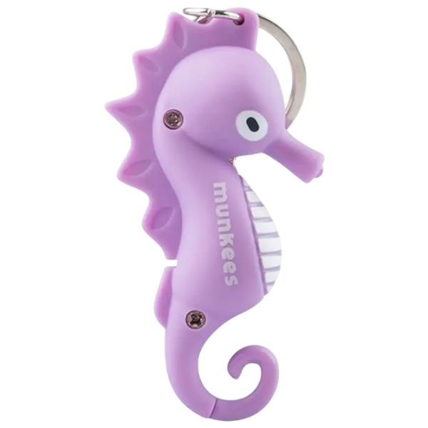 Breloc Munkees Seahorse LED Light & Sound Plastic / Light purple photo 1 Breloc Munkees Seahorse LED Light & Sound Plastic / Light purple photo 1