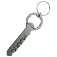Брелок Munkees 3-function Corkscrew Opener SS Нержавеющая сталь / Серебряный