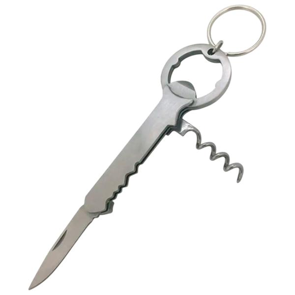 Breloc Munkees 3-function Corkscrew Opener SS Oțel inoxidabil / Silver photo 2 Breloc Munkees 3-function Corkscrew Opener SS Oțel inoxidabil / Silver photo 2