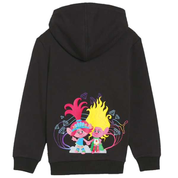 Толстовка для девочек Puma X Trolls  104 / Черный photo 2 Толстовка для девочек Puma X Trolls  104 / Черный photo 2