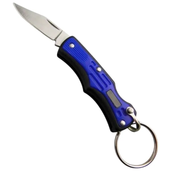 Breloc Munkees Folding Knife III Oțel inoxidabil / Blue photo 2