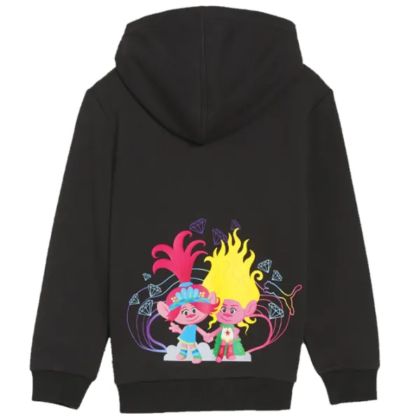 Толстовка для девочек Puma X Trolls  110 / Черный photo 2 Толстовка для девочек Puma X Trolls  110 / Черный photo 2
