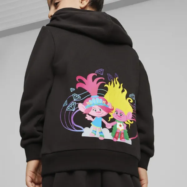 Толстовка для девочек Puma X Trolls  110 / Черный photo 3 Толстовка для девочек Puma X Trolls  110 / Черный photo 3
