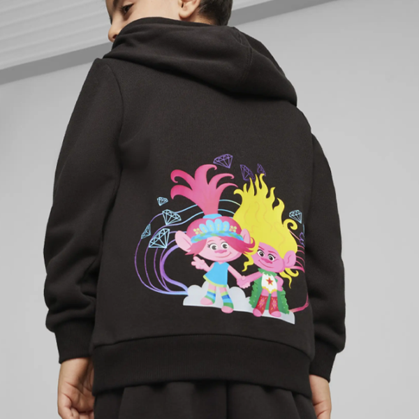 Толстовка для девочек Puma X Trolls  110 / Черный photo 3 Толстовка для девочек Puma X Trolls  110 / Черный photo 3