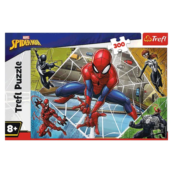 Puzzle Trefl Brilliant Spiderman 8+/ Numărul de piese: 300 photo 2 Puzzle Trefl Brilliant Spiderman 8+/ Numărul de piese: 300 photo 2