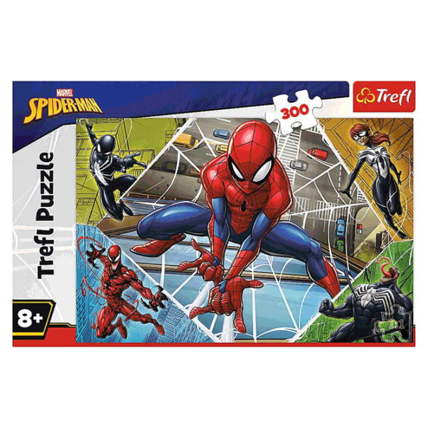 Puzzle Trefl Brilliant Spiderman 8+/ Numărul de piese: 300 photo 2 Puzzle Trefl Brilliant Spiderman 8+/ Numărul de piese: 300 photo 2
