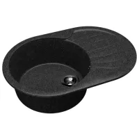 Chiuvetă Dr.Gans Berta 760 76 x 51 / Piatră artificială / Black