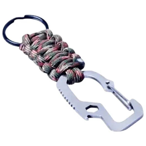 Breloc Munkees Paracord keychain Poliester / Silver photo 1 Breloc Munkees Paracord keychain Poliester / Silver photo 1