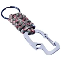 Брелок Munkees Paracord keychain Полиэстер / Серебряный