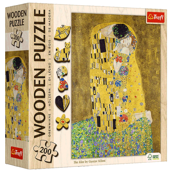 Puzzle Trefl The Kiss 9+/ Numărul de piese: 200 photo 2 Puzzle Trefl The Kiss 9+/ Numărul de piese: 200 photo 2