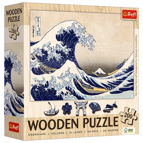 Puzzle Trefl The Great Wave off Kanagawa 9+/ Количество деталей: 200 photo 1 Puzzle Trefl The Great Wave off Kanagawa 9+/ Количество деталей: 200 photo 1
