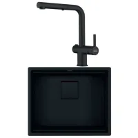 Chiuvetă Franke Set KNG 110-52 56 x 46 / Piatră artificială / Black