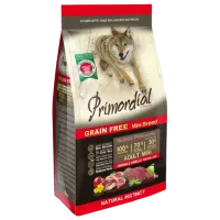 Hrană pentru câini uscată Primordial 7606  6 kg / Mistreț, miel 