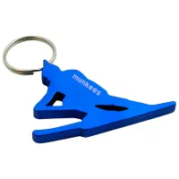 Брелок Munkees Bottle Opener Skier Металл / Синий