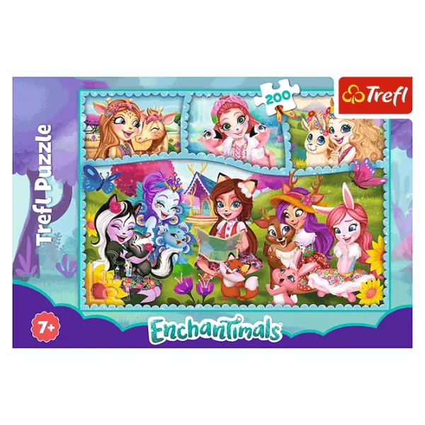 Puzzle Trefl Mattel Enchantimals 7+/ Количество деталей: 200 photo 3