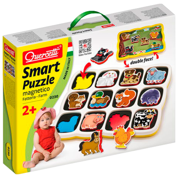 Настольная игра Quercetti 230 SMART PUZZLE Farm 1.5+/ Развитие photo 1