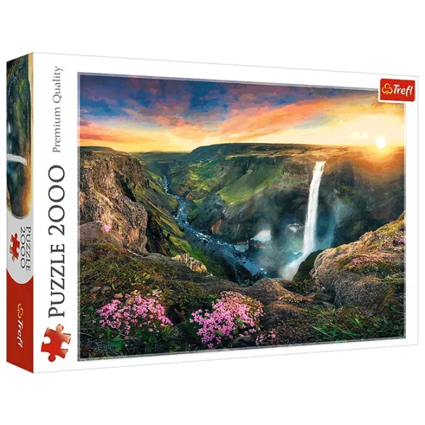 Puzzle Trefl Háifoss Waterfall Iceland 15+/ Numărul de piese: 2000 photo 1 Puzzle Trefl Háifoss Waterfall Iceland 15+/ Numărul de piese: 2000 photo 1